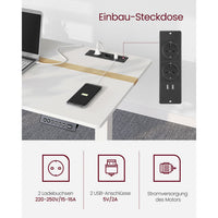 Elektrisch in Hoogte Verstelbaar Bureau met Stopcontact en Lade – productweergave 26 | De Groot Living