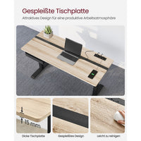 Elektrisch in Hoogte Verstelbaar Bureau met Stopcontact en Lade – productweergave 34 | De Groot Living