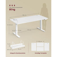 Elektrisch Verstelbaar Bureau met USB-C – productweergave 6 | De Groot Living