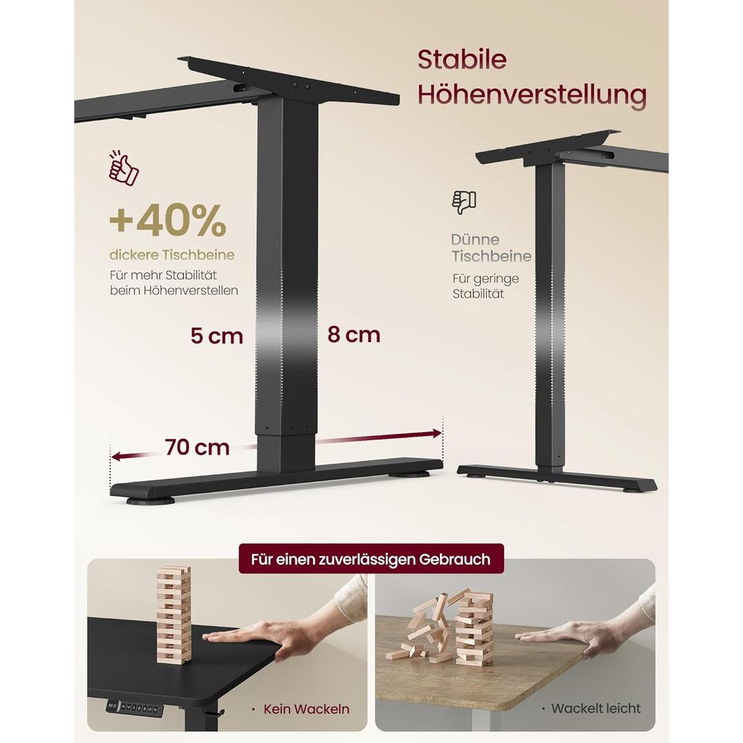 Elektrisch Verstelbaar Bureau met USB-C – productweergave 9 | De Groot Living
