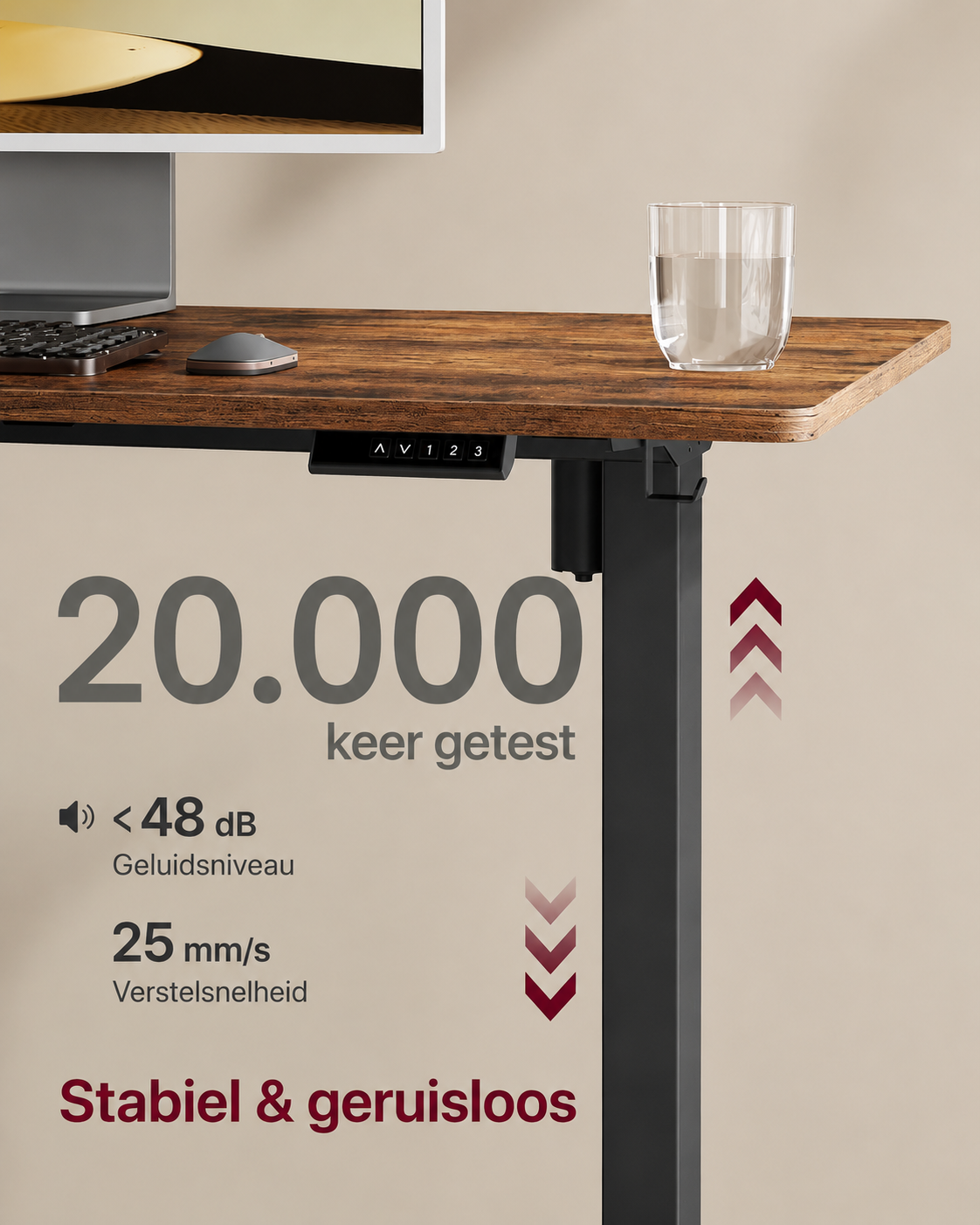 Bureau-onderstel wieltjes en haken