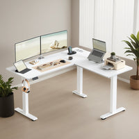 Elektrisch Verstelbaar Hoekbureau met Oplaadstation en Zit-Sta Functie – productweergave 7 | De Groot Living