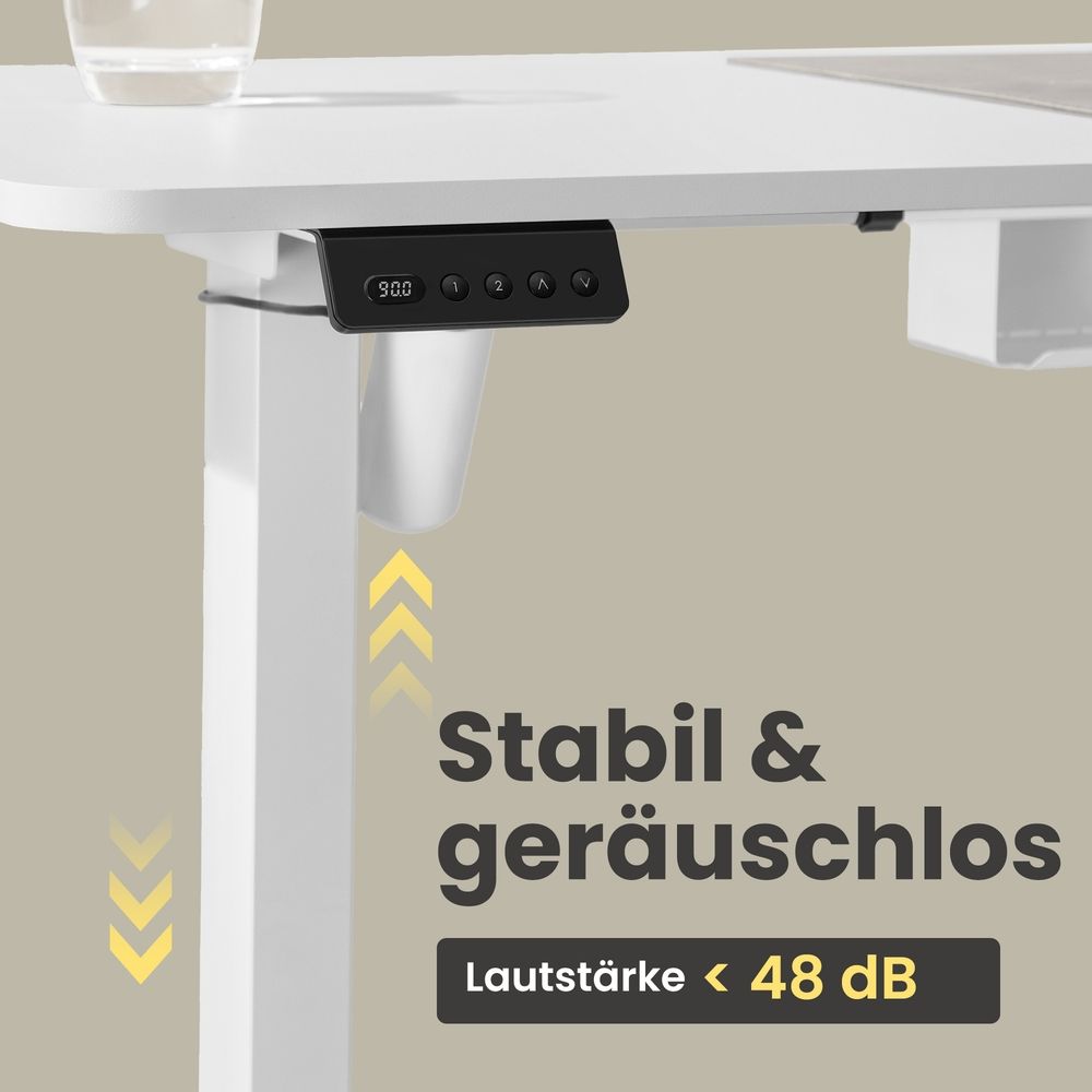 Elektrisch Verstelbaar Hoekbureau met Oplaadstation en Zit-Sta Functie – productweergave 10 | De Groot Living