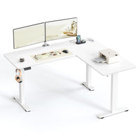 Elektrisch Verstelbaar Hoekbureau met Oplaadstation en Zit-Sta Functie – productweergave 12 | De Groot Living