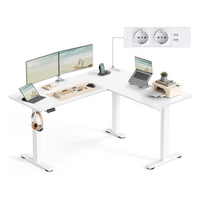 Elektrisch Verstelbaar Hoekbureau met USB – productweergave 1 | De Groot Living