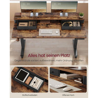Elektrisch Verstelbaar Zit-Sta Bureau met Lades en USB-Oplaadpunten – productweergave 10 | De Groot Living