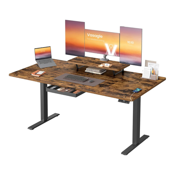 Zit-sta bureau bruin