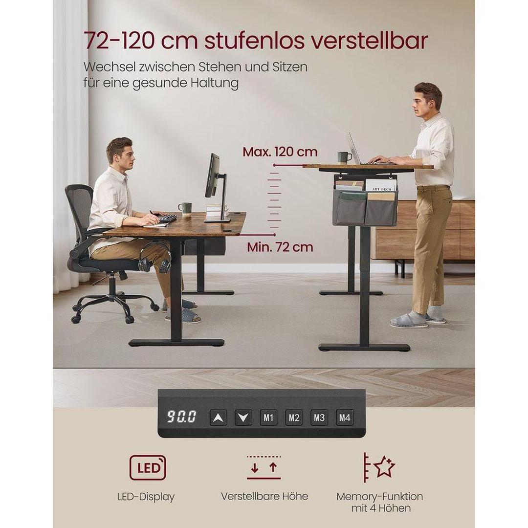 Elektrisch Zit-Sta Bureau 180 x 80 cm Met Hoogteverstelling en Kabelbeheer – productweergave 3 | De Groot Living