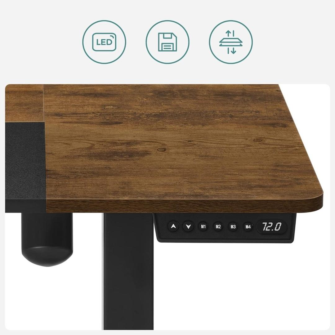 Elektrisch Zit-Sta Bureau Met Ergonomische Bureaustoel en Geheugenfunctie – productweergave 5 | De Groot Living