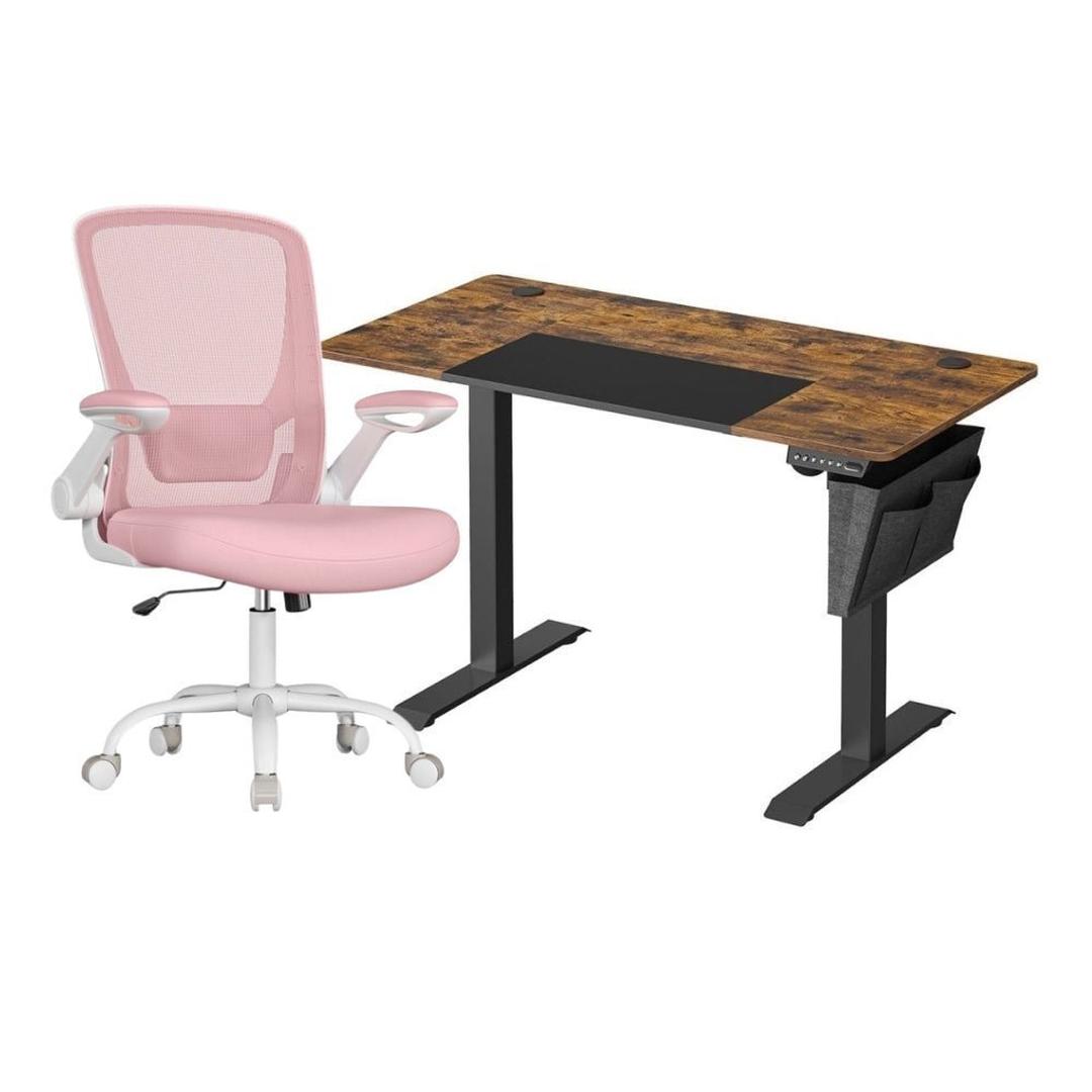 Elektrisch Zit-Sta Bureau Met Ergonomische Bureaustoel en Geheugenfunctie – productweergave 8 | De Groot Living