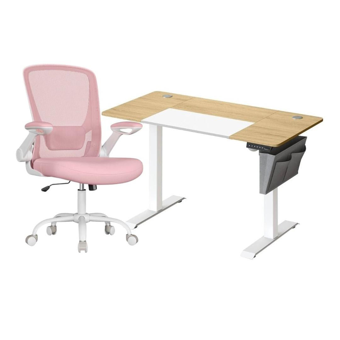 Elektrisch Zit-Sta Bureau Met Ergonomische Bureaustoel en Geheugenfunctie – productweergave 15 | De Groot Living
