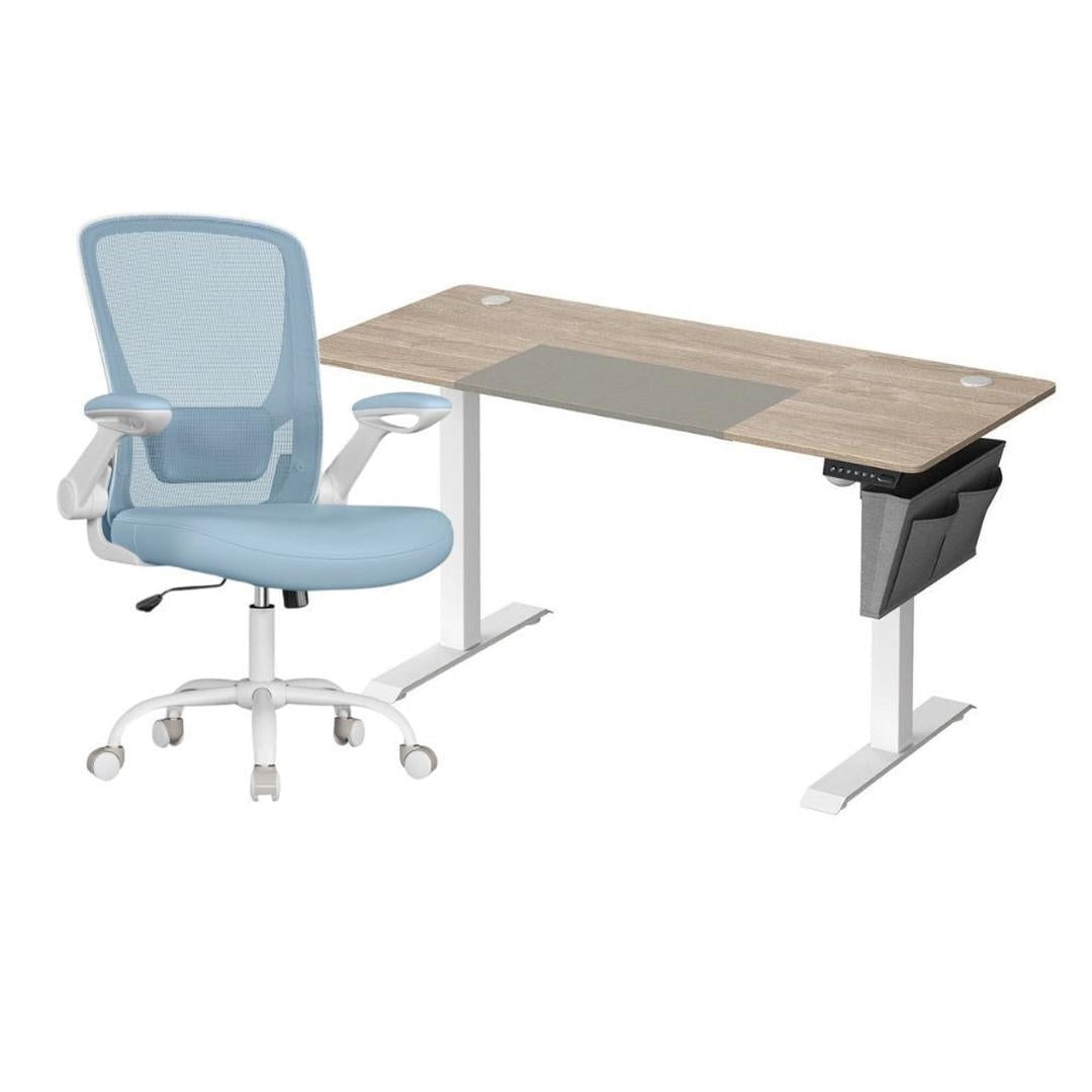 Elektrisch Zit-Sta Bureau Met Ergonomische Bureaustoel en Geheugenfunctie – productweergave 18 | De Groot Living