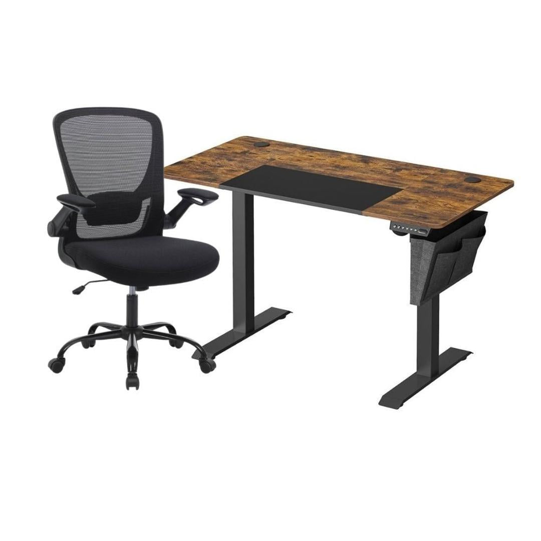 Elektrisch Zit-Sta Bureau Met Ergonomische Bureaustoel en Geheugenfunctie – productweergave 21 | De Groot Living