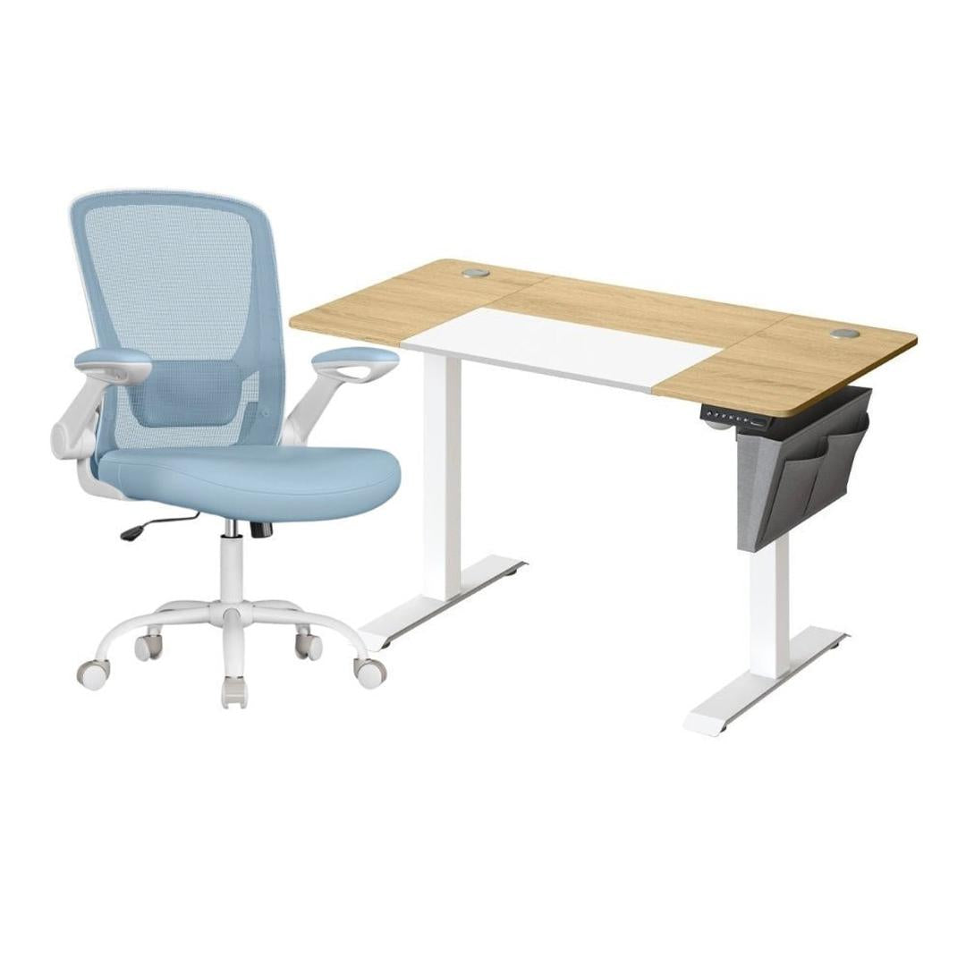 Elektrisch Zit-Sta Bureau Met Ergonomische Bureaustoel en Geheugenfunctie – productweergave 22 | De Groot Living
