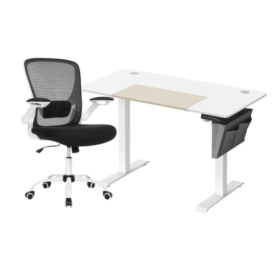 Elektrisch Zit-Sta Bureau Met Ergonomische Bureaustoel en Geheugenfunctie – productweergave 25 | De Groot Living
