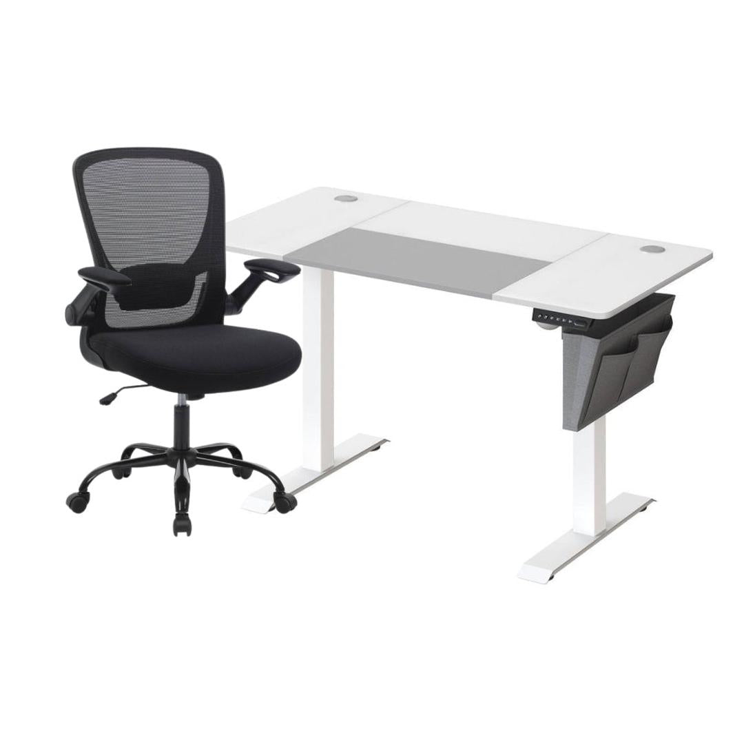 Elektrisch Zit-Sta Bureau Met Ergonomische Bureaustoel en Geheugenfunctie – productweergave 26 | De Groot Living
