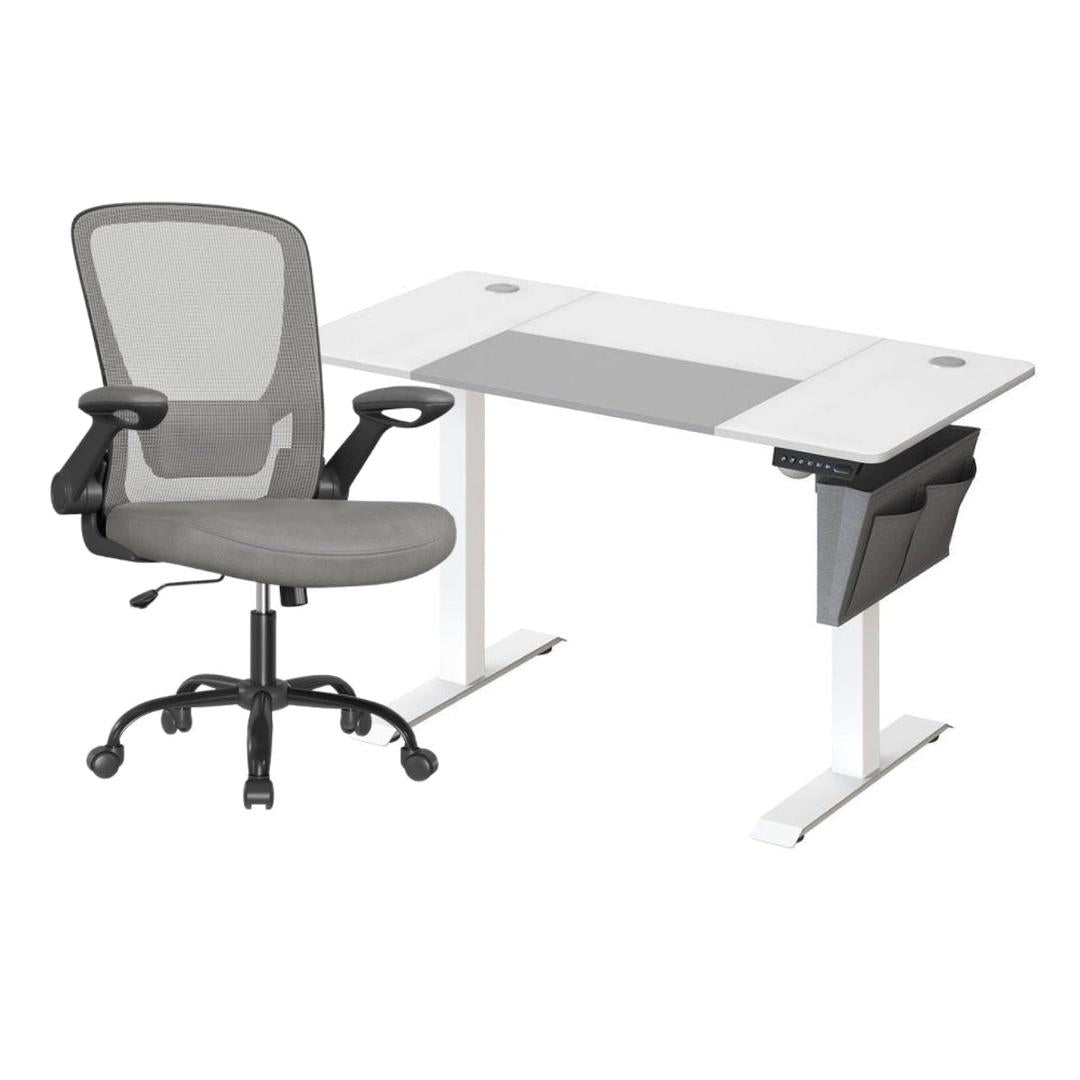 Elektrisch Zit-Sta Bureau Met Ergonomische Bureaustoel en Geheugenfunctie – productweergave 29 | De Groot Living
