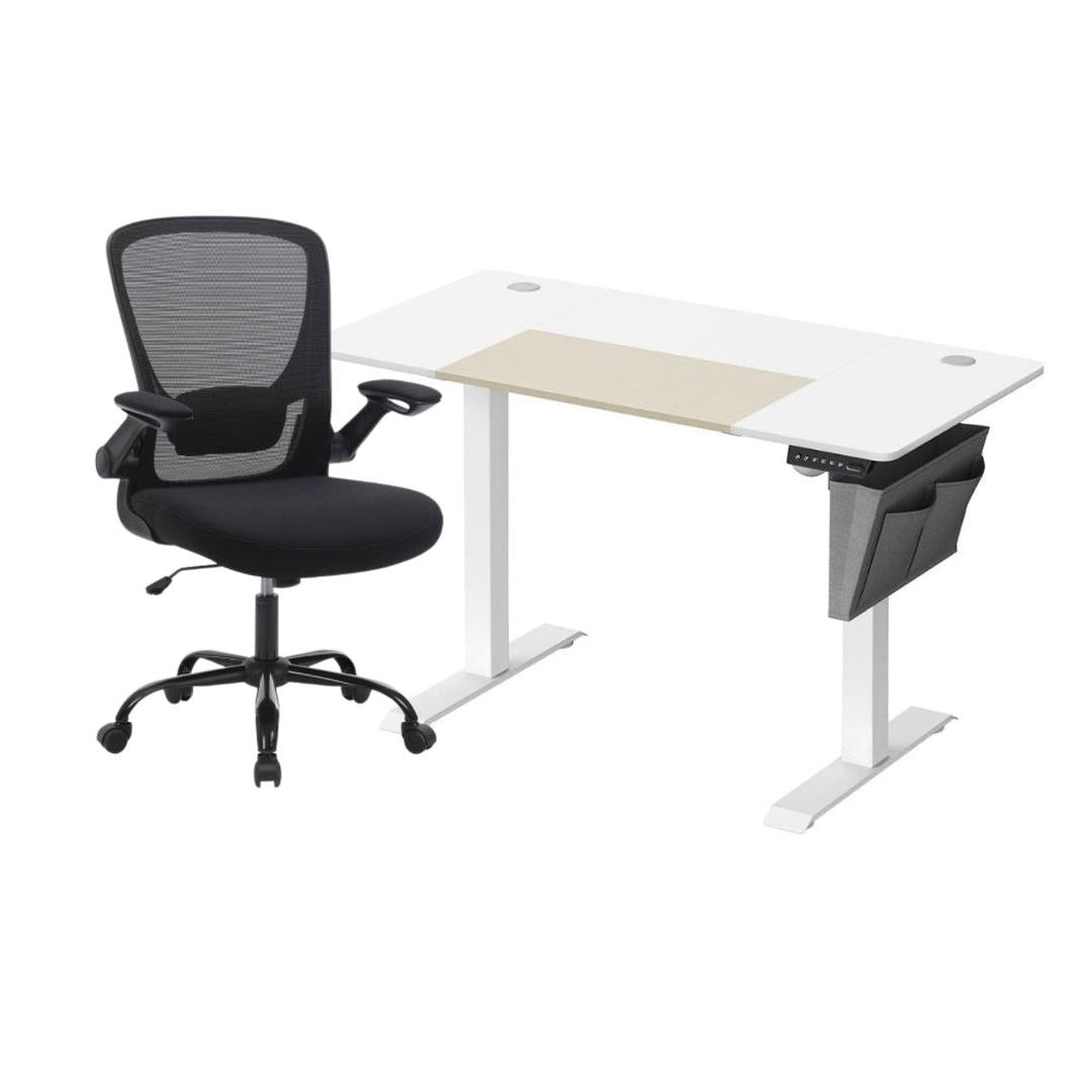 Elektrisch Zit-Sta Bureau Met Ergonomische Bureaustoel en Geheugenfunctie – productweergave 31 | De Groot Living