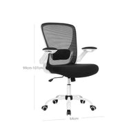 Ergonomische Bureaustoel met Opklapbare Armleuningen en Gaasbekleding – productweergave 8 | De Groot Living