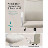 Ergonomische Bureaustoel met Stofbekleding en Verstelbare Rugondersteuning – productweergave 8 | De Groot Living