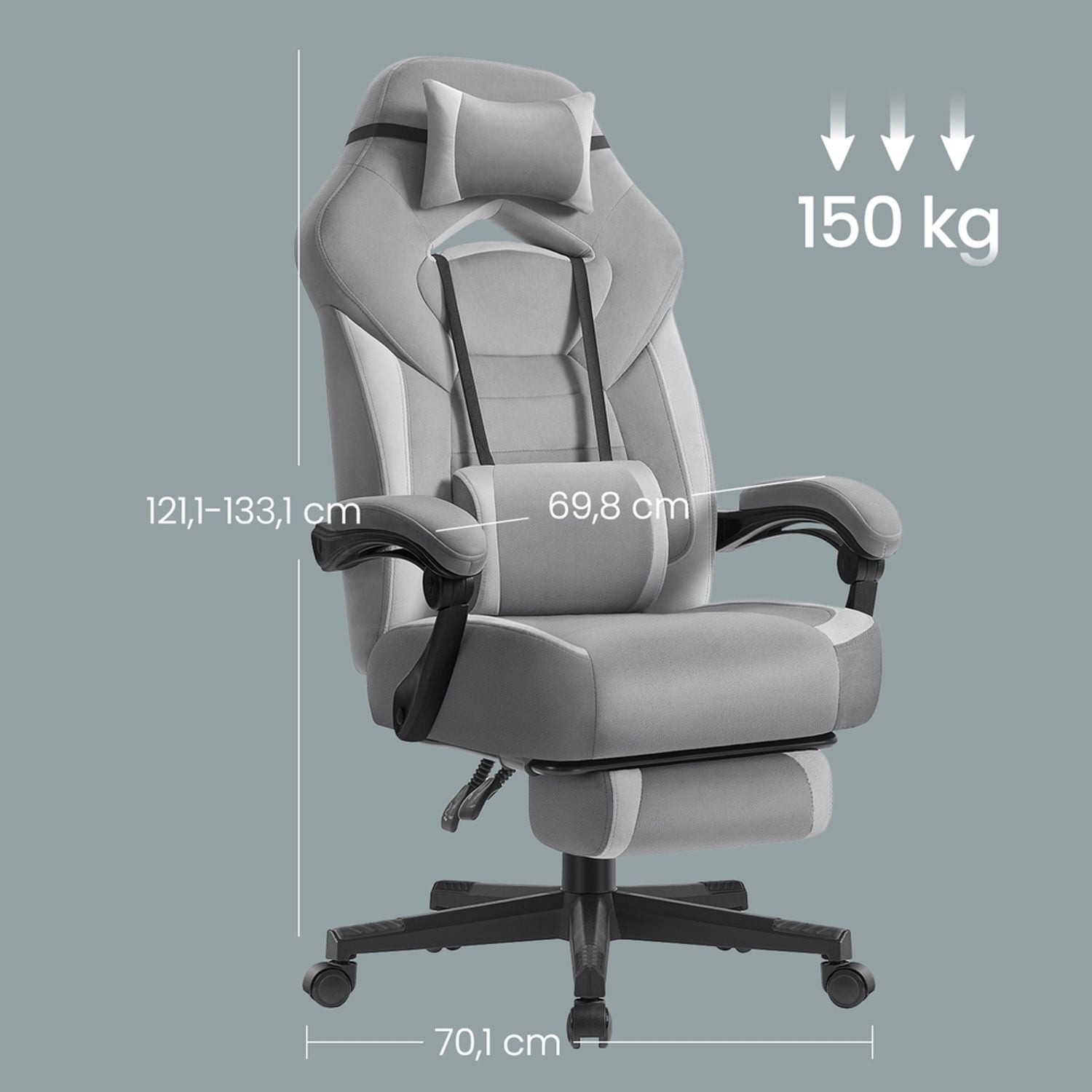 Ergonomische Bureaustoel met Voetensteun – productweergave 18 | De Groot Living
