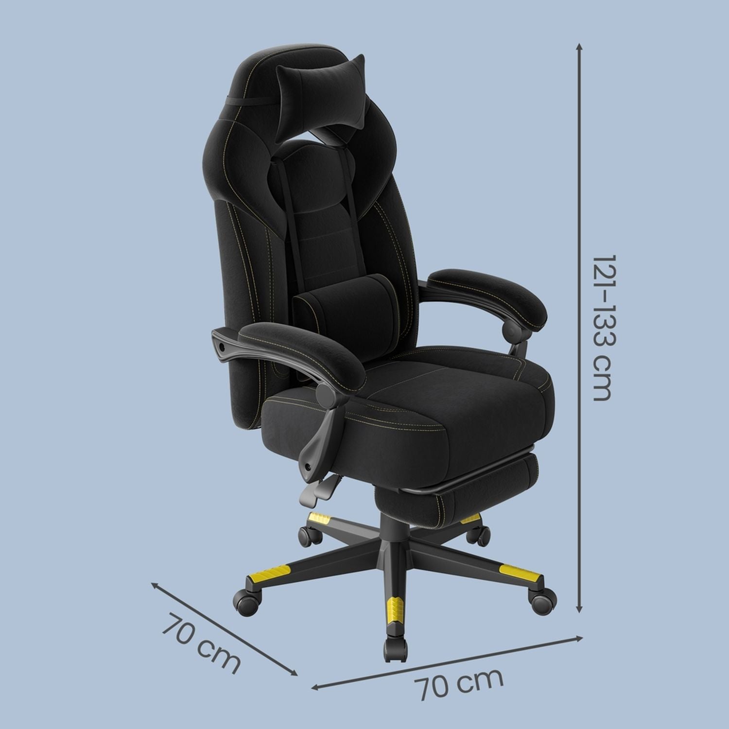 Ergonomische Bureaustoel met Voetensteun – productweergave 25 | De Groot Living