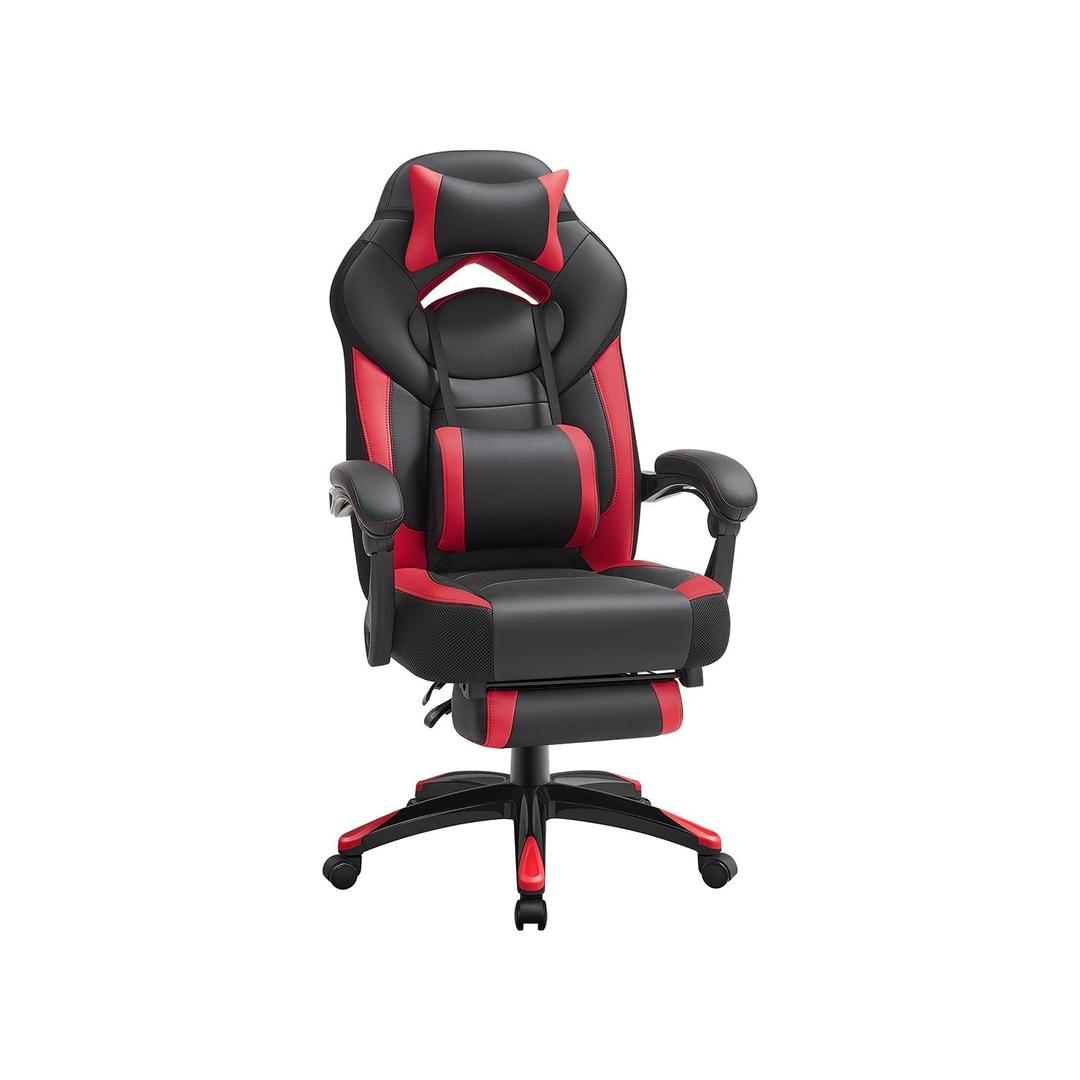 Ergonomische Gamestoel Met Voetsteun en Kantelbare Rugleuning – productweergave 5 | De Groot Living
