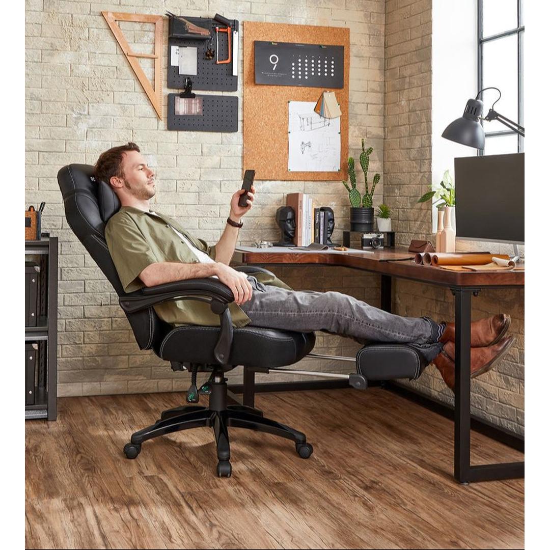 Ergonomische Gamestoel Met Voetsteun en Kantelbare Rugleuning – productweergave 8 | De Groot Living
