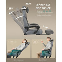 Ergonomische Gamestoel Met Voetsteun en Kantelbare Rugleuning – productweergave 13 | De Groot Living