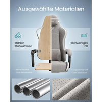 Ergonomische Gamingstoel met Voetensteun en Verstelbare Rugleuning – productweergave 11 | De Groot Living