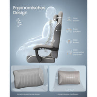 Ergonomische Gamingstoel met Voetensteun en Verstelbare Rugleuning – productweergave 12 | De Groot Living