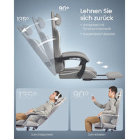 Ergonomische Gamingstoel met Voetensteun en Verstelbare Rugleuning – productweergave 13 | De Groot Living