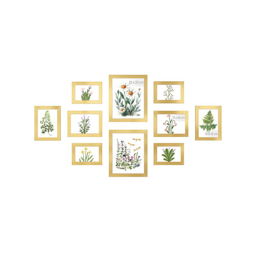 Fotolijsten Set van 10 in Verschillende Formaten voor Wand of Tafel – productweergave 6 | De Groot Living