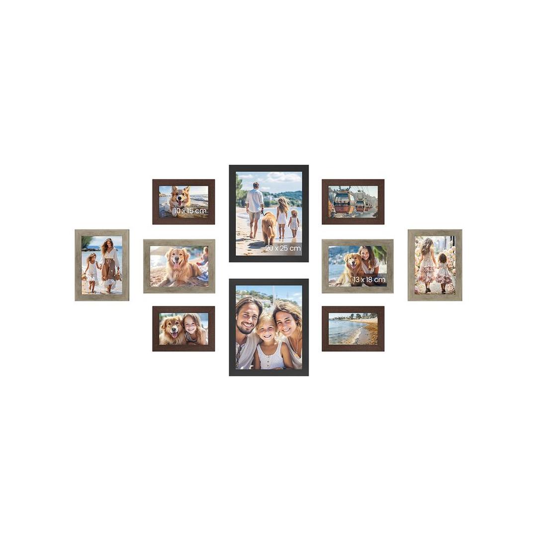 Fotolijsten Set van 10 in Verschillende Formaten voor Wand of Tafel – productweergave 8 | De Groot Living