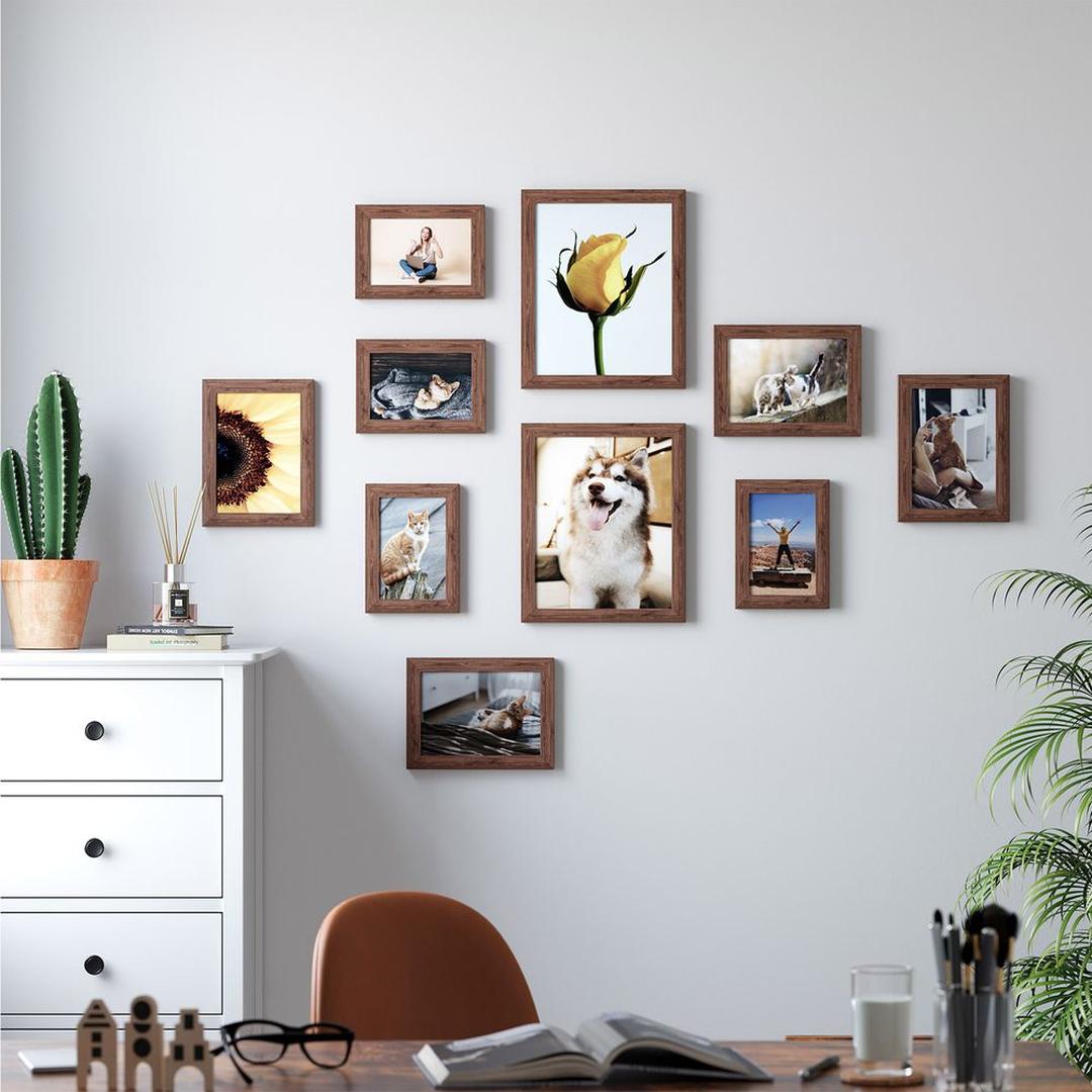 Fotolijsten Set van 10 in Verschillende Formaten voor Wand of Tafel – productweergave 21 | De Groot Living