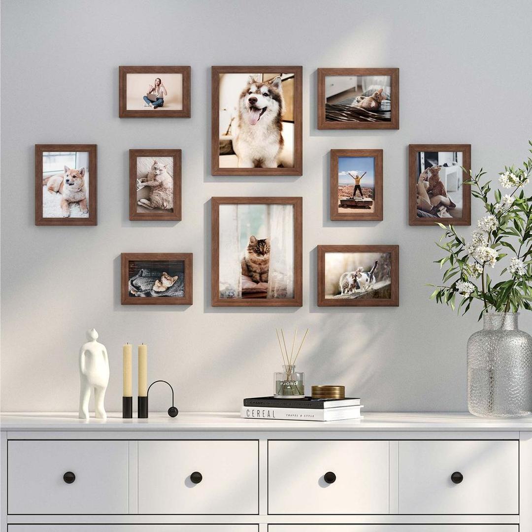 Fotolijsten Set van 10 in Verschillende Formaten voor Wand of Tafel – productweergave 22 | De Groot Living
