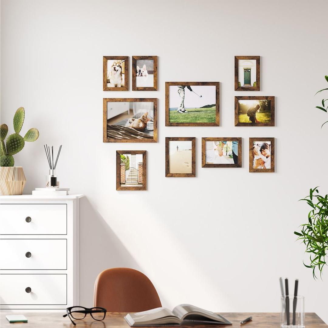 Fotolijsten Set van 10 in Verschillende Formaten voor Wand of Tafel – productweergave 28 | De Groot Living