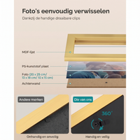 Fotolijsten Set van 10 in Verschillende Formaten voor Wand of Tafel – productweergave 43 | De Groot Living