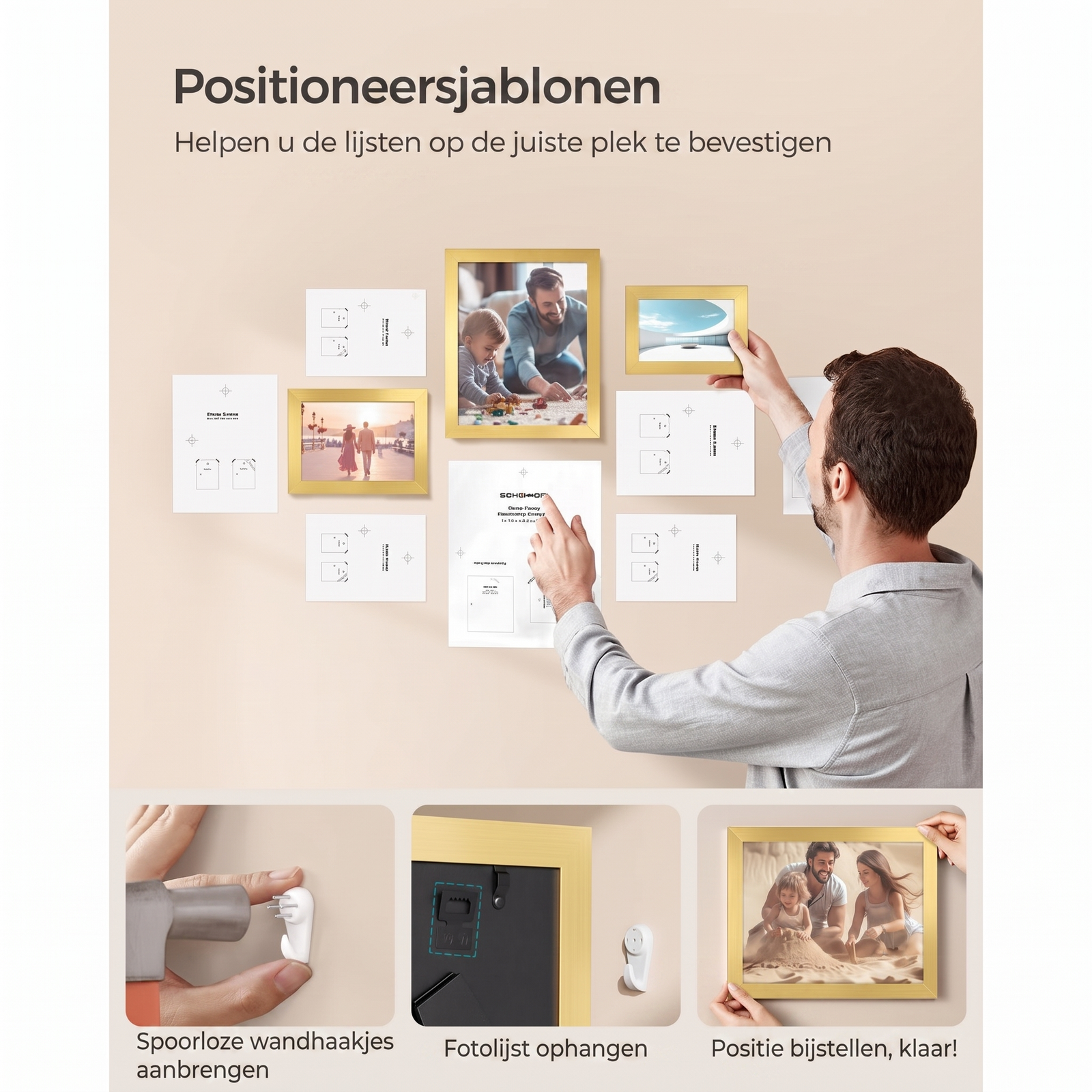 Fotolijsten Set van 10 in Verschillende Formaten voor Wand of Tafel – productweergave 45 | De Groot Living