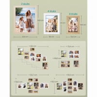 Fotolijsten Set van 10 in Verschillende Formaten voor Wand of Tafel – productweergave 50 | De Groot Living