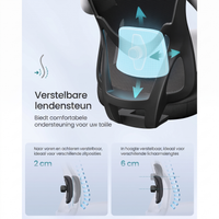 Gamingstoel met Verstelbare Hoofdsteun en Kantelbare Rugleuning – productweergave 6 | De Groot Living