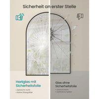 Gebogen Wandspiegel met Aluminium Frame en Gehard Glas 91 x 61 cm – productweergave 9 | De Groot Living