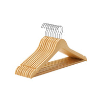 Houten Kledinghangers van Massief Esdoornhout met Antislip Broekstang – productweergave 1 | De Groot Living