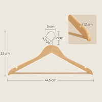 Houten Kledinghangers van Massief Esdoornhout met Antislip Broekstang – productweergave 4 | De Groot Living