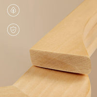 Houten Kledinghangers van Massief Esdoornhout met Antislip Broekstang – productweergave 7 | De Groot Living