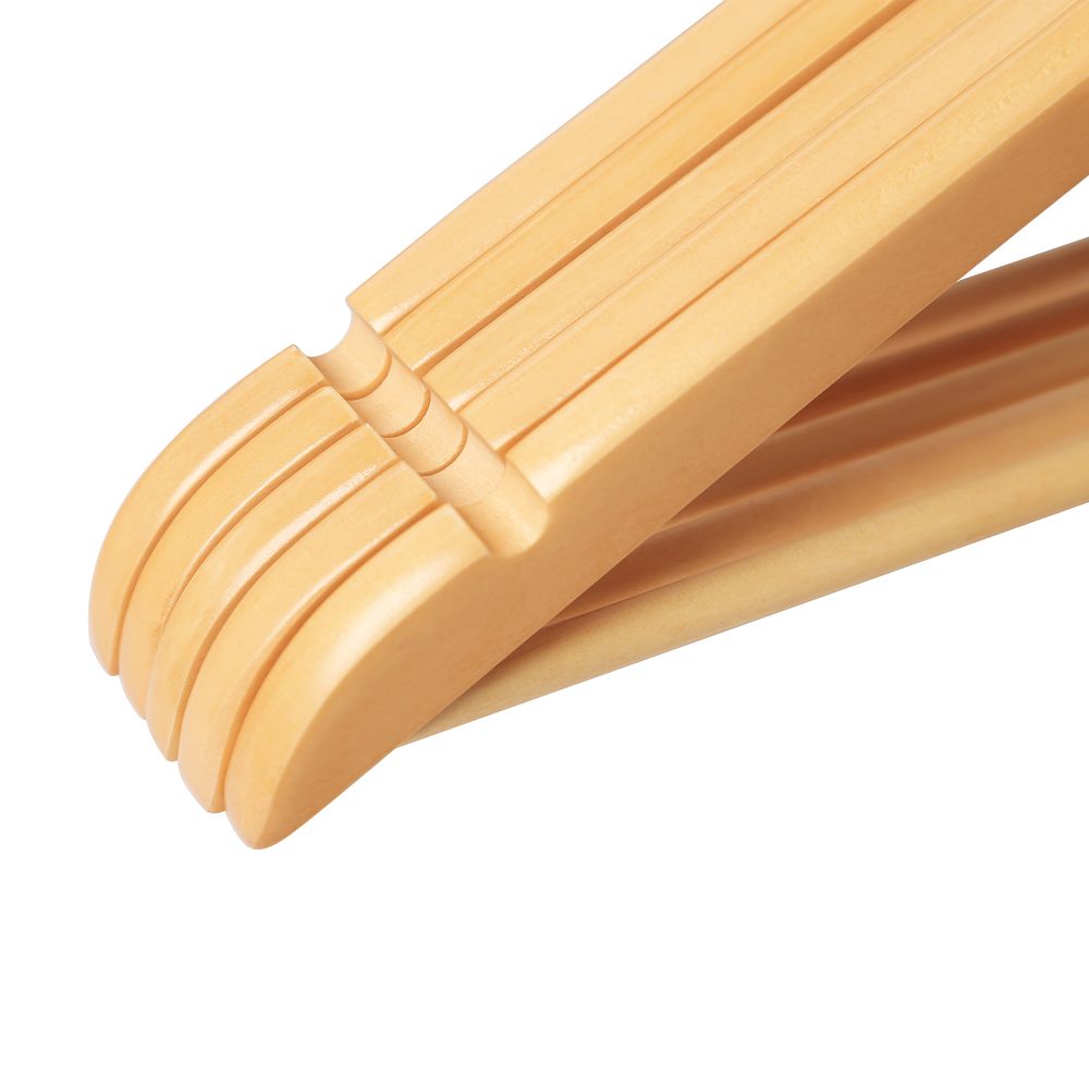 Houten Kledinghangers van Massief Esdoornhout met Antislip Broekstang – productweergave 8 | De Groot Living