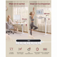 In Hoogte Verstelbaar Bureau met Monitorstandaard en Geheugenfunctie – productweergave 6 | De Groot Living