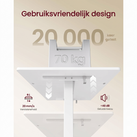 In Hoogte Verstelbaar Bureau met Monitorstandaard en Geheugenfunctie – productweergave 7 | De Groot Living
