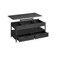 In Hoogte Verstelbare Salontafel met Laden en Open Vak – productweergave 10 | De Groot Living