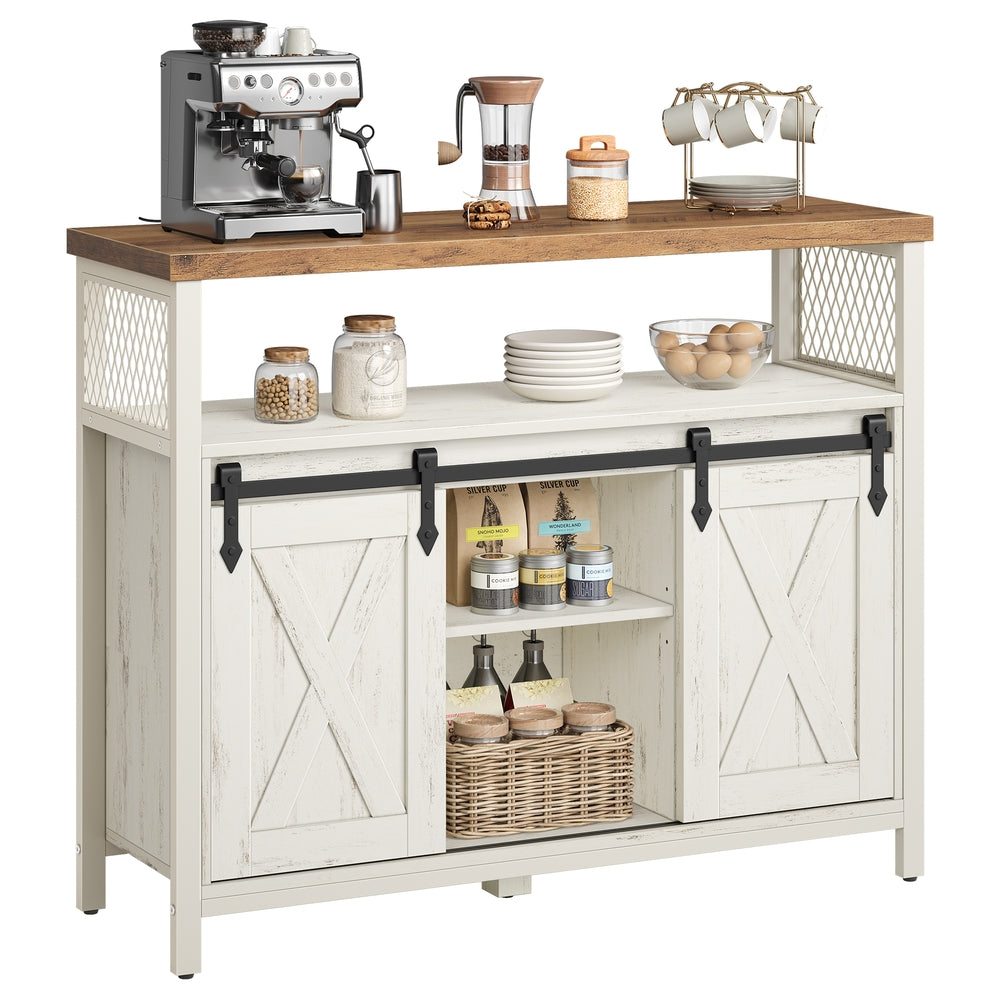 Industrieel Dressoir met 2 Schuifdeuren en Verstelbare Plank – productweergave 5 | De Groot Living